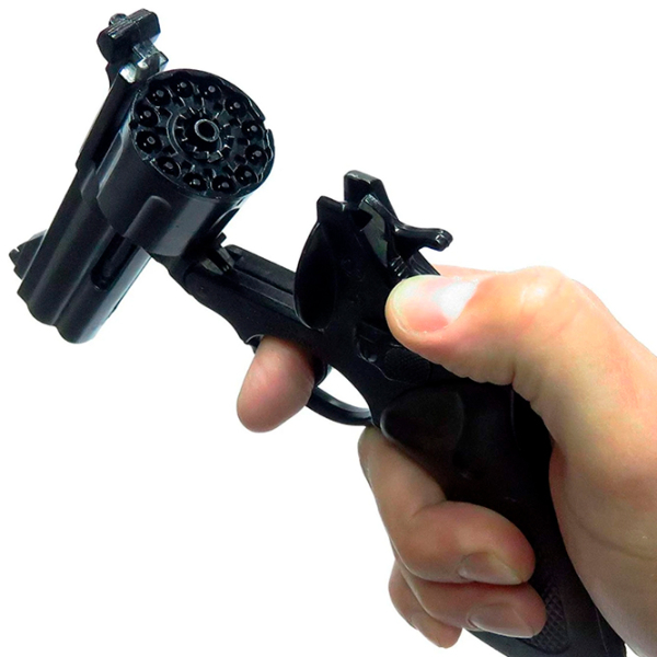 Игрушечный пистолет Gonher Police 127/6 Черный патронный, , 3+ photo 4