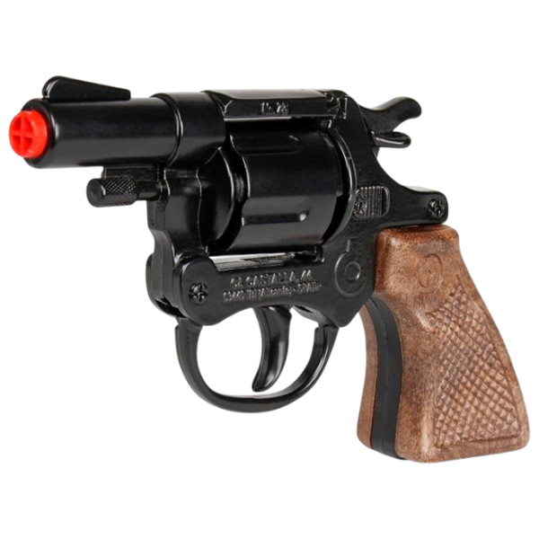Игрушечный пистолет Gonher Police 73/6 Черный патронный, , 3+ photo 1