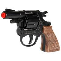 Игрушечный пистолет Gonher Police 73/6 Черный патронный, , 3+