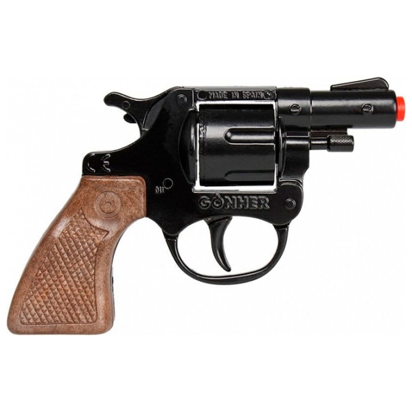 Игрушечный пистолет Gonher Police 73/6 Черный патронный, , 3+ photo 2