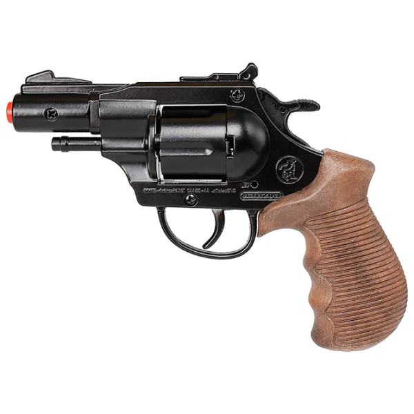 Игрушечный пистолет Gonher Police 38/6 Черный патронный, , 3+ photo 2