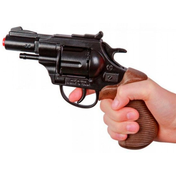Игрушечный пистолет Gonher Police 38/6 Черный патронный, , 3+ photo 5