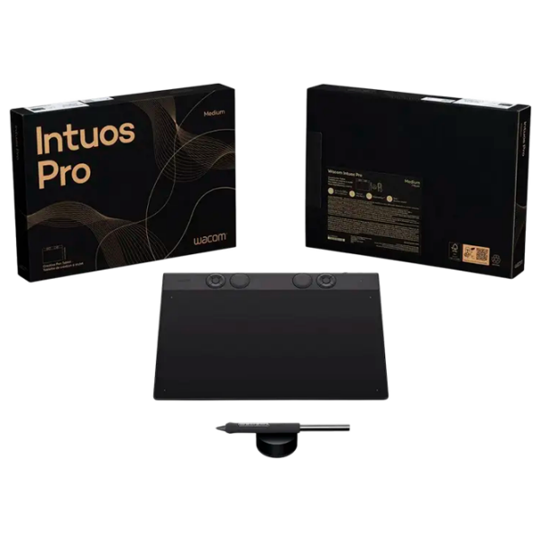 Tabletă grafică Wacom Intuos Pro Medium Black A5, 5080 lpi photo 4