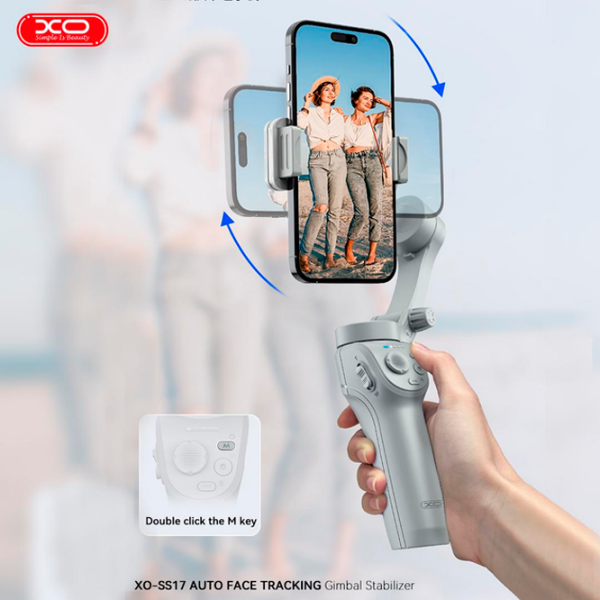 Стабилизатор XO SS17 3-Axis Gimbal Белый Bluetooth / Белый photo 4