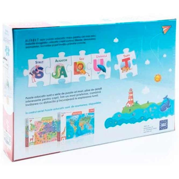 Puzzle Trefl Алфавит (47485) Количество деталей: 44, Рекомендуемый возраст: 3+ photo 2