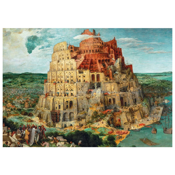 Puzzle Clementoni Bruegel The Tower of Babel (31691) Количество деталей: 1500, Рекомендуемый возраст: 10+ photo 1