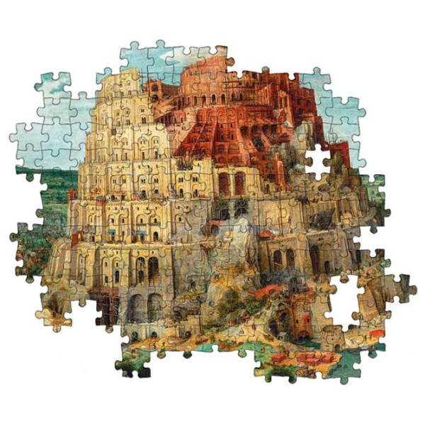 Puzzle Clementoni Bruegel The Tower of Babel (31691) Количество деталей: 1500, Рекомендуемый возраст: 10+ photo 2
