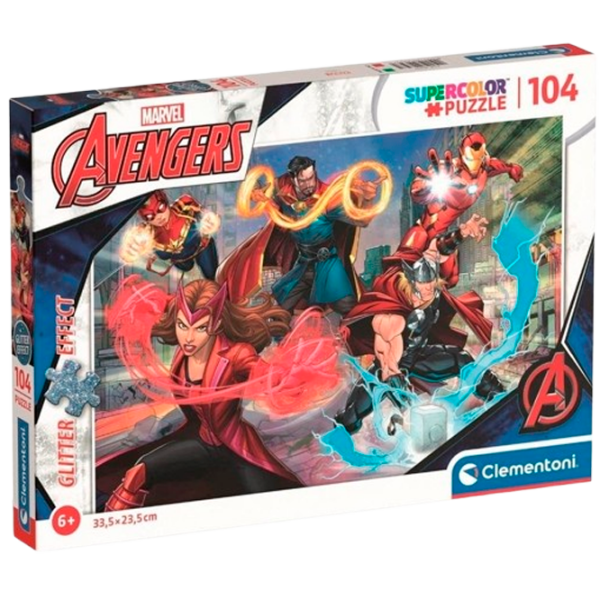 Puzzle Clementoni Avengers (20347) Количество деталей: 104, Рекомендуемый возраст: 6+ photo 1