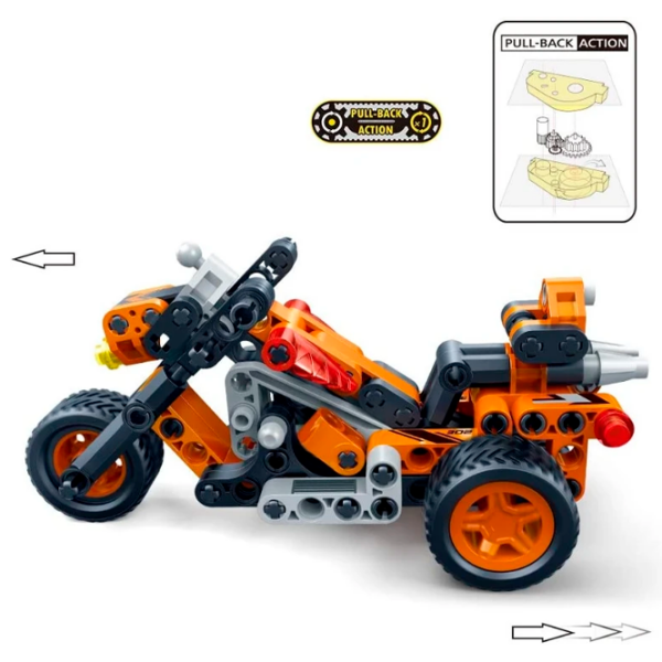 Constructor BanBao Motorcycle Orange Numărul de piese 118, 5+ photo 3