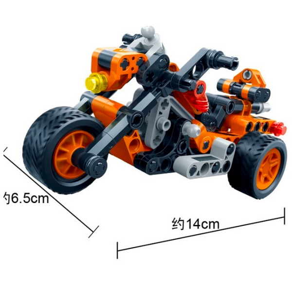 Constructor BanBao Motorcycle Orange Numărul de piese 118, 5+ photo 4