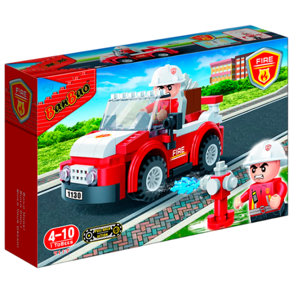 Constructor BanBao Pompierul Red Numărul de piese 110 , 4+ photo 1