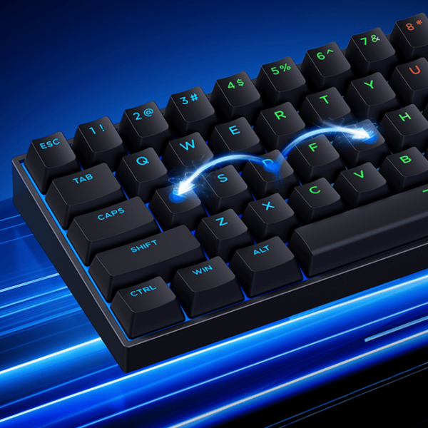 Tastatură Mchose Ace 60 Pro Black Gaming, Cu fir photo 2