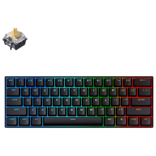 Tastatură Mchose Ace 60 Pro Black Gaming, Cu fir photo 6