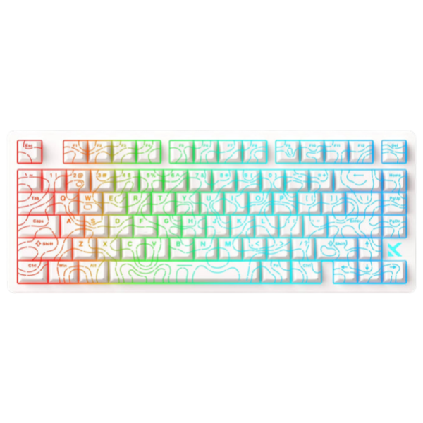 Tastatură Mchose Jet 75 White Gaming, Cu fir photo 1