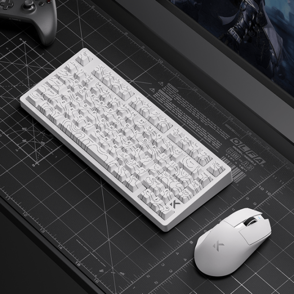 Tastatură Mchose Jet 75 White Gaming, Cu fir photo 6