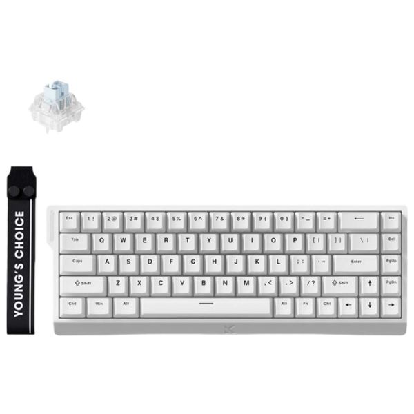 Tastatură Mchose Ace 68 White Gaming, Cu fir photo 3