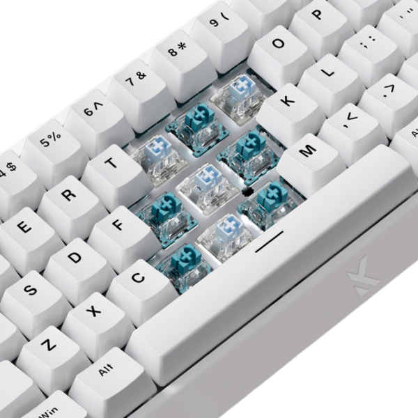 Tastatură Mchose Ace 68 White Gaming, Cu fir photo 6