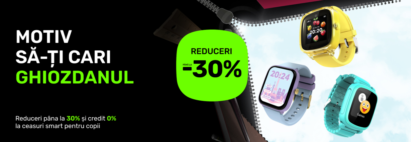 Ceasurile smart pentru copii cu până la 30% reduceri!