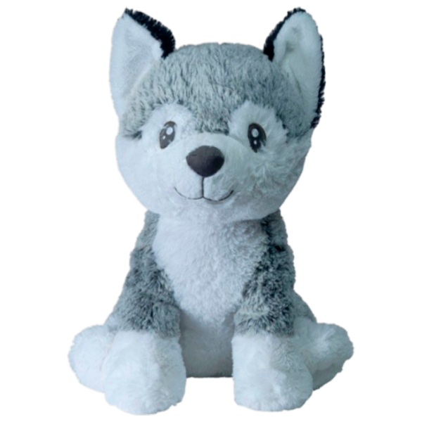 Jucărie moale ChiToys Animals Husky 16607 Gray 0+ photo 1