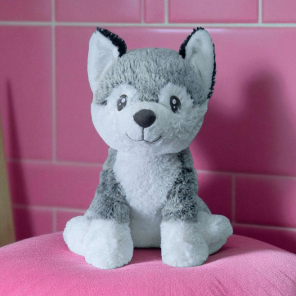 Jucărie moale ChiToys Animals Husky 16607 Gray 0+ photo 5