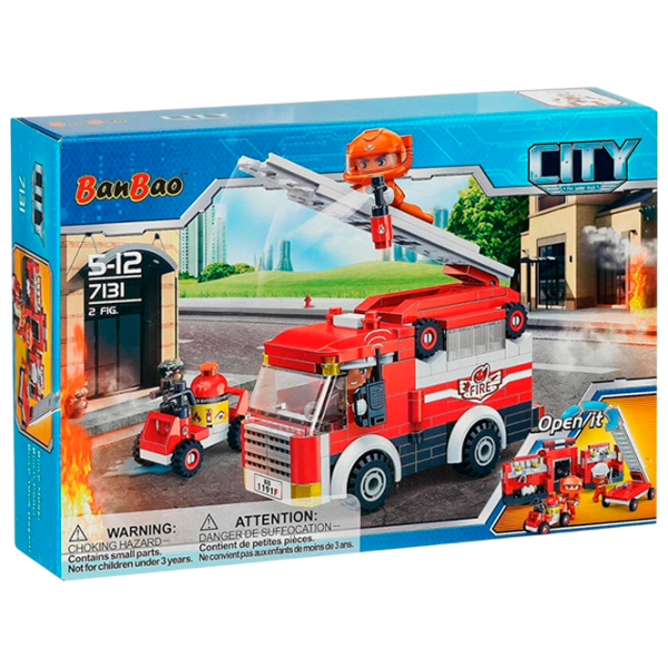 Constructor BanBao Brigada de pompieri Red Numărul de piese 229, 5+ photo 1