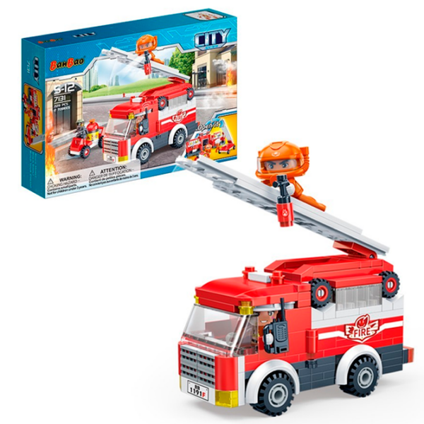 Constructor BanBao Brigada de pompieri Red Numărul de piese 229, 5+ photo 2