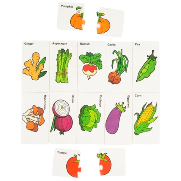 Puzzle ICOM Vegetable (DC051213) Numărul de piese: 24, Vârsta recomandată: 3+ photo 1