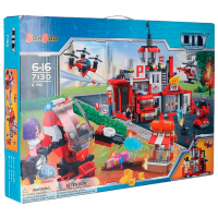 Constructor BanBao Echipă de pompieri Red Numărul de piese 1081, 6+