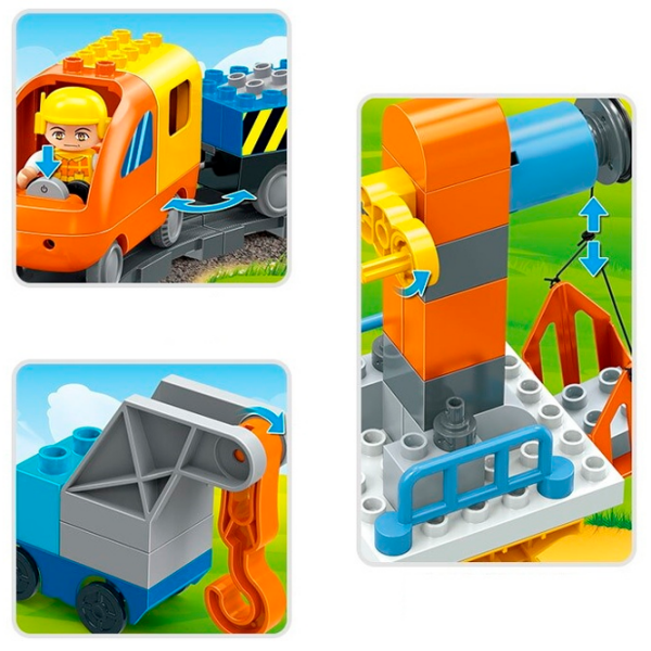 Constructor BanBao Locomotivă Orange Numărul de piese 86, 3+ photo 4