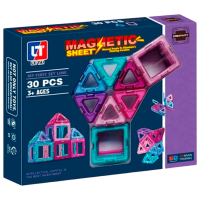 Constructor Le Tai Magnetic Sheet Multicolor Numărul de piese 30, 3+