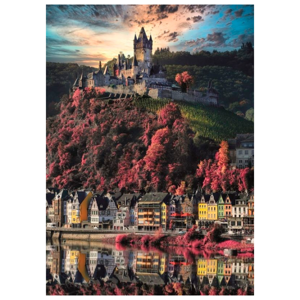 Puzzle Clementoni Cochem Castle (39648) Количество деталей: 1000, Рекомендуемый возраст: 10+ photo 1