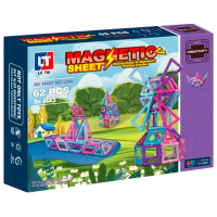 Constructor Le Tai Magnetic Sheet Violet Numărul de piese 62, 3+