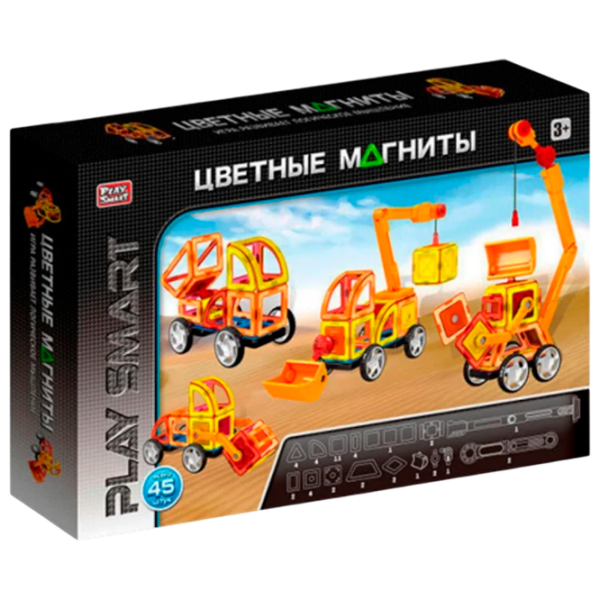 Constructor Play Smart Transport pentru construcții Orange Numărul de piese 45, 3+ photo 1