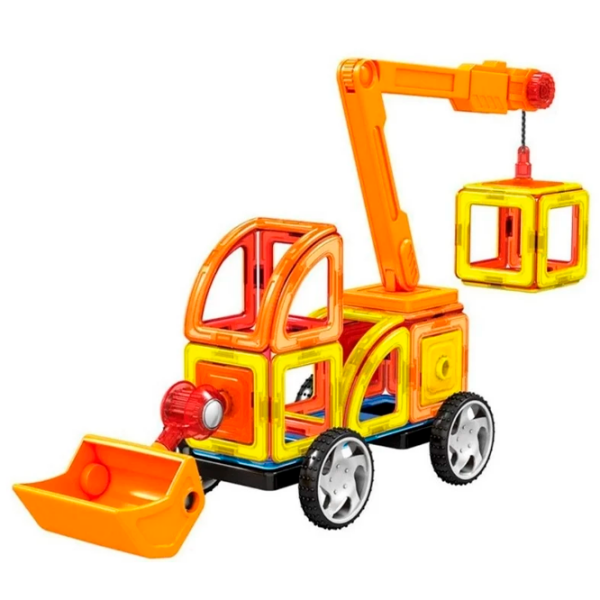 Constructor Play Smart Transport pentru construcții Orange Numărul de piese 45, 3+ photo 2
