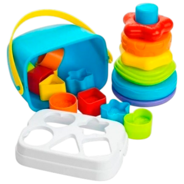 Развивающий набор PlayGo Shape & Stack Bundle 4948 Разноцветный 3+ photo 1