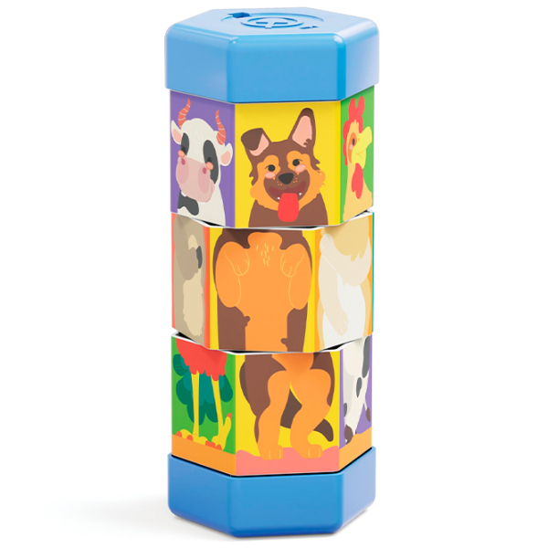 Развивающий набор Quercetti Animals Tubò Mix & Match 02582 Разноцветный 2+ photo 2