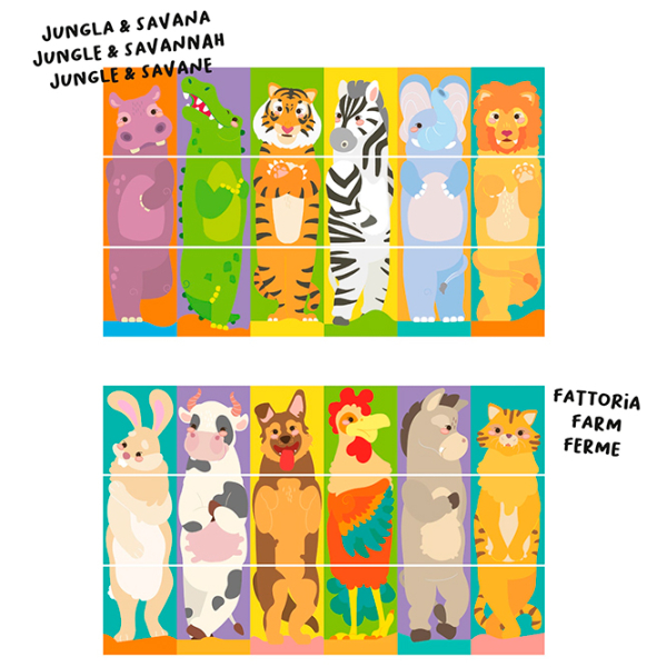 Развивающий набор Quercetti Animals Tubò Mix & Match 02582 Разноцветный 2+ photo 5