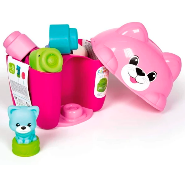 Constructor Clementoni Cat & Kitten Pink Numărul de piese 8, 0.5+ photo 3
