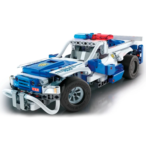 Constructor cu telecomandă Clementoni Police Car Blue Numărul de piese 300, 8+ photo 2