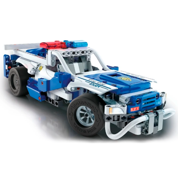 Constructor cu telecomandă Clementoni Police Car Blue Numărul de piese 300, 8+ photo 5