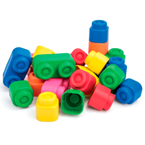 Конструктор Clementoni Soft Blocks Set Разноцветный Количество деталей 24, 0.5+ photo 2