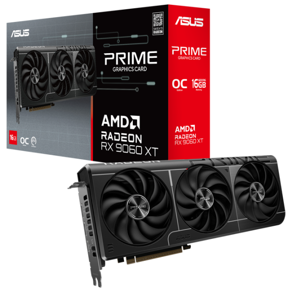 Видеокарта Asus Radeon RX 9060 XT Prime OC 16 ГБ PCI Express x16 5.0 photo 9