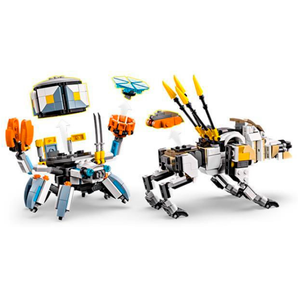 Constructor LEGO Aloy & Varl vs. Shell-Walker & Savtuz Gray Numărul de piese 768, 9+ photo 2