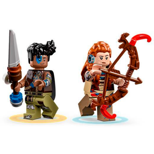 Constructor LEGO Aloy & Varl vs. Shell-Walker & Savtuz Gray Numărul de piese 768, 9+ photo 4