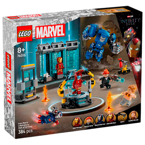 Constructor LEGO Конструктор Lego 76315 Super Heroes Iron Multicolor Numărul de piese 384, 8+ photo 1