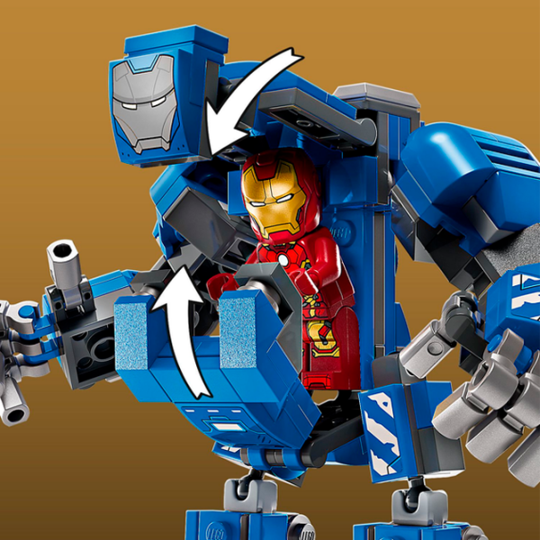Constructor LEGO Конструктор Lego 76315 Super Heroes Iron Multicolor Numărul de piese 384, 8+ photo 8