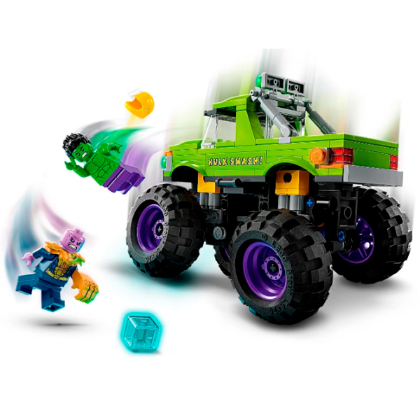 Constructor LEGO The Hulk Truck vs. Thanos Green Numărul de piese 229, 7+ photo 5
