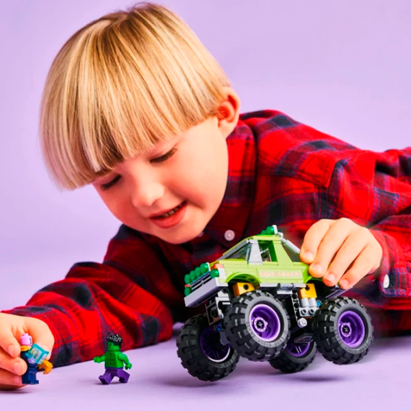 Constructor LEGO The Hulk Truck vs. Thanos Green Numărul de piese 229, 7+ photo 8