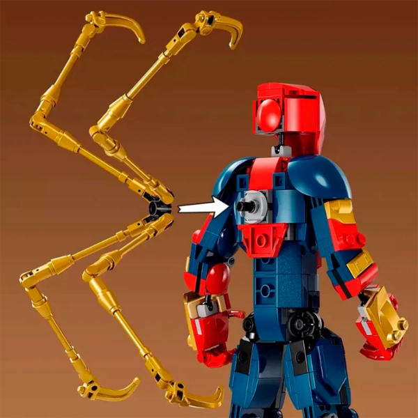 Constructor LEGO Iron Spider-Man Blue Numărul de piese 303, 8+ photo 6