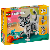 Constructor LEGO Playful Cat Gray Numărul de piese 407, 8+